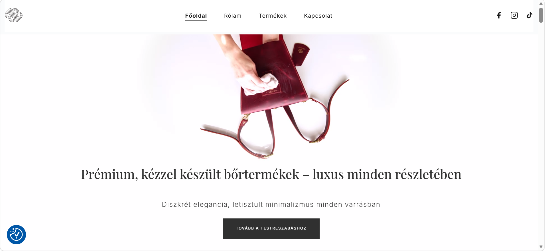 Baloghleather főoldal – prémium, kézzel készült bőrtermékek
